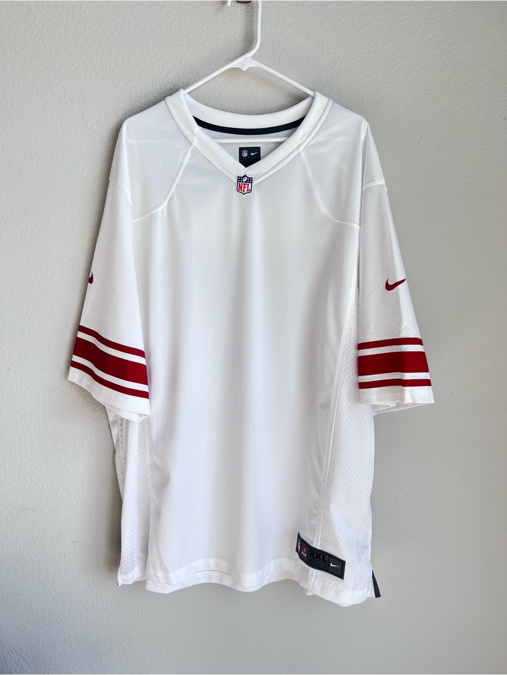 Nike San Francisco 49er’s On Field Jersey Blank Men's White Size 3XL NWOT